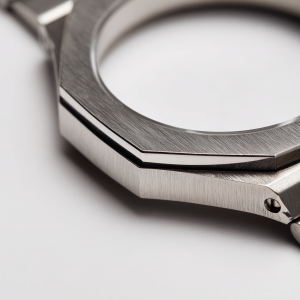 Replacement 316L Stainless Steel Bezel - Vertical Brushed Silver